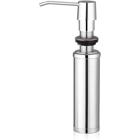 Distributeur De Savon Pour évier, Porte-éponge 3 En 1 Rangement Pour Vier De Cuisine En Acier Inoxydable