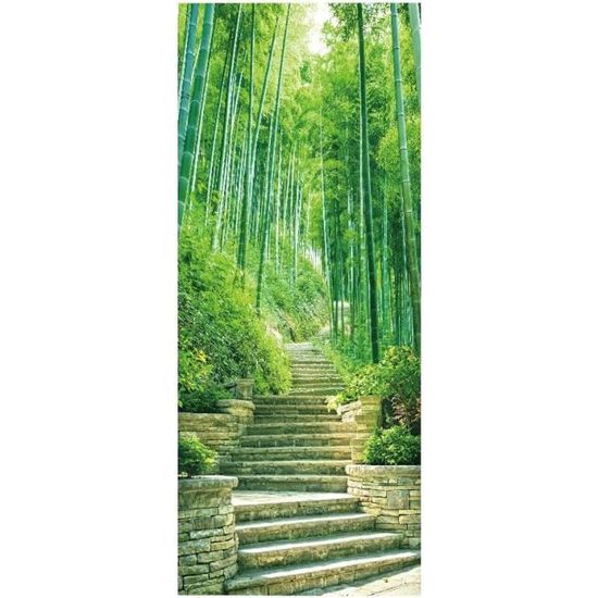 Sticker Porte 3D Effet Paysage Marin – Autocollant Mural 80x200 Cm, Effet Trompe-l’œil Océan/montagne – Facile à Poser Et Amovible