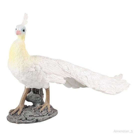 Figurine Paon En Céramique Blanche – Vintage – Déco Maison, Chalet – Passe-temps Collection