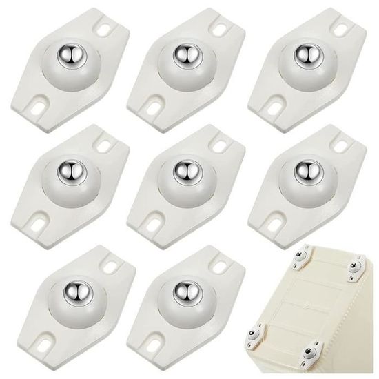 Petite Roulette Lot De 8 Roulettes Autocollantes AIEVE Pour Appareils De Cuisine - Rotation 360°, Facile à Installer Petit Electromenager Cuisine