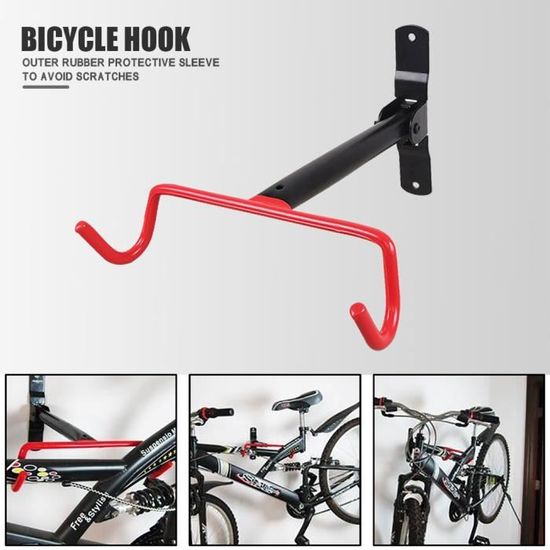 Vélo Support Mural Monture Pour Support Max 18 Kg Capacité Garage Vélo  Stockage Mur Rack Stands Crochet De Suspension - Cdiscount Sport