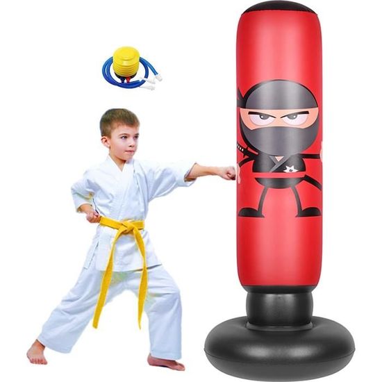Sac de Boxe Gonflable,160cm Sac de Frappe Boxe sur Pied,Fitness de Boxe autoportant Tour Stand Sac de Boxe Gonflable,160cm Sac de Frappe Boxe sur Pied,Fitness de Boxe autoportant Tour Stand