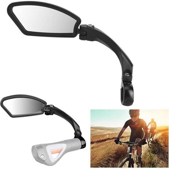 Rétroviseur de Vélo Miroir de Vélo Rotatif à 360 Degrés Pièces de Vélo Réflecteur pour Vélos de Route et Vélos de Montagne Rétroviseur de Vélo Miroir de Vélo Rotatif à 360 Degrés Pièces de Vélo Réflecteur pour Vélos de Route et Vélos de Montagne