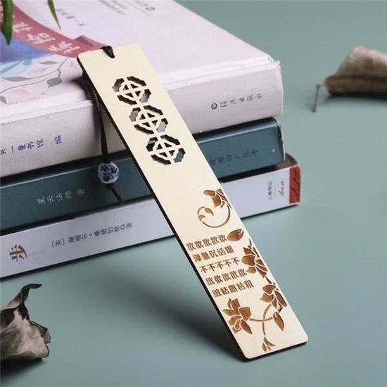 Marque Page Bois Bookmark En Arbre - Cadeau Original Pour Femme Et Homme Anniversaire Et Noël