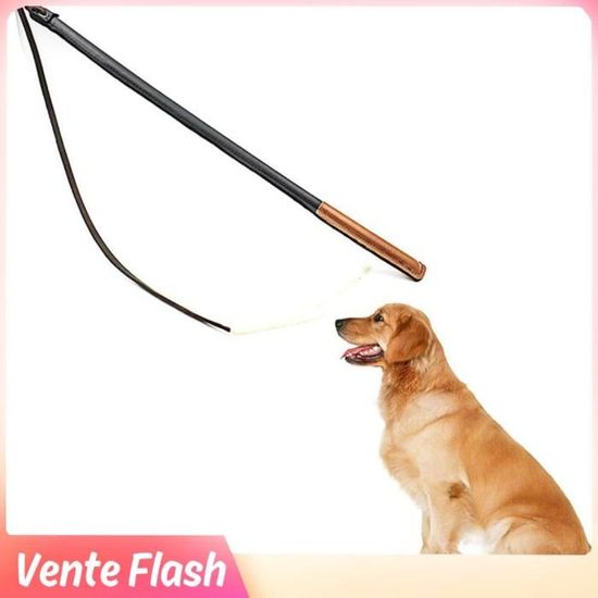 SNAWEN 2PCS Fouet De Cheval D'équitation Équestre Fournitures Équestres Cravache De Fouet D'équitation Avec Poignée En Cuir PU/Cils En Cuir Véritable Pour Entraînement De Course Équestre 60CM