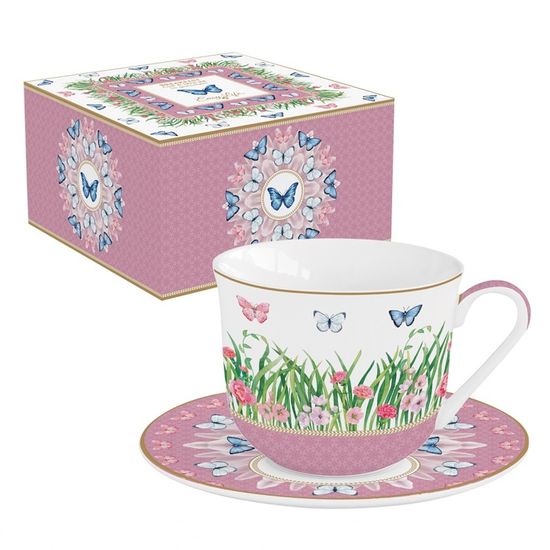 Plat à Cake En Porcelaine Easylife - 37 X 14 Cm - Design Fancy Gingerbread - Cadeau Idéal