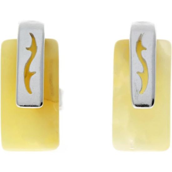 Spilla SilverAmber In Argento 925 Con Ambra Baltica – Design Elegante 4,7x1,9 Cm, Pietre Naturali, Packaging Ecologico E Spedizione Rapida