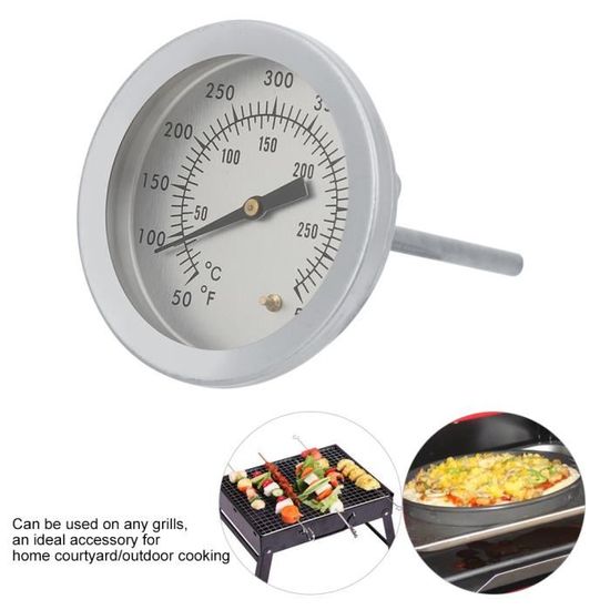 Thermomètre Mural En Métal 25.4 Cm - Intérieur/Extérieur - Double Échelle Fahrenheit/Celsius - Pas De Pile