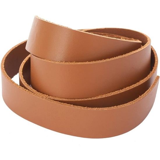 Cordon En Cuir Plat Vintage 8 Mm – 3 Mètres De Longueur, Pour Bricolage, Couture, Accessoires DIY – Couleur Café