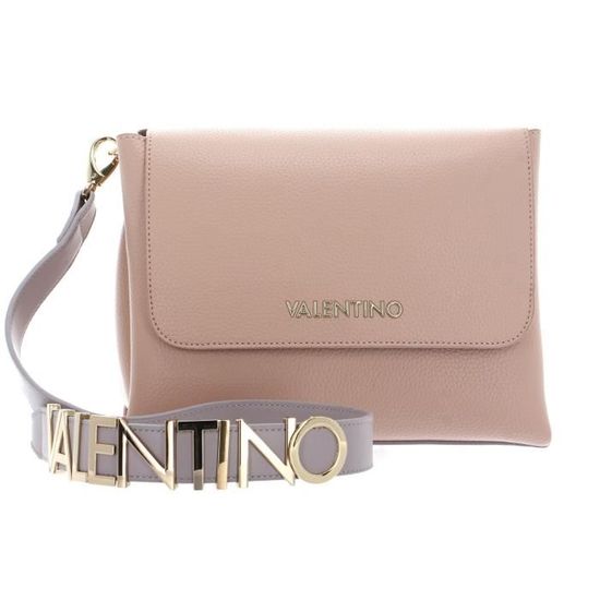 Sac à épaule VALENTINO Alexia Camera Bag Couleur Perla - 100% Polyuréthane, Neuf Avec étiquettes