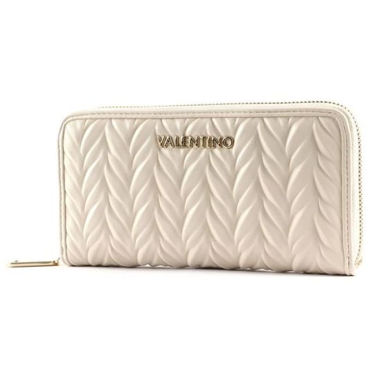 Porte-monnaie VALENTINO Fae Re Zip Around - Bleu, 100% Polyuréthane, Neuf étiqueté Italie