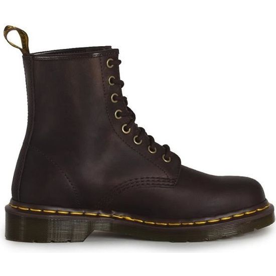 Doc Martens 1460 Cuir Crazy Horse Marron Mixte Lacets