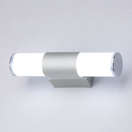 25CM 12W LED Lampe Miroir Tube Murale Etanche Salle de bain - Applique Lumière Blanche Douce Intérieur