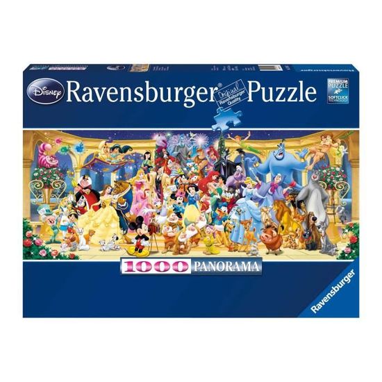 Puzzle Disney Photo de Groupe - Ravensburger - 1000 Pièces - Adulte Mixte