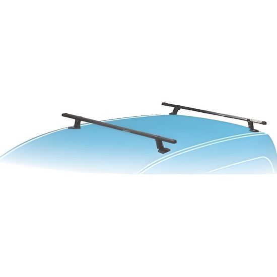 Barres De Toit Amos M103B 120cm - Noir - Pour Peugeot 5008 MPV - Fixation Points Fixes