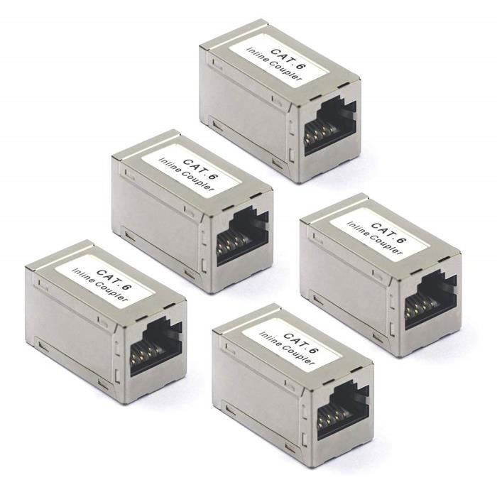 Câbles Rallonge Ethernet Cat5e RJ45 - Connecteur Mâle-femelle, Lot, Pour Réseau Domestique