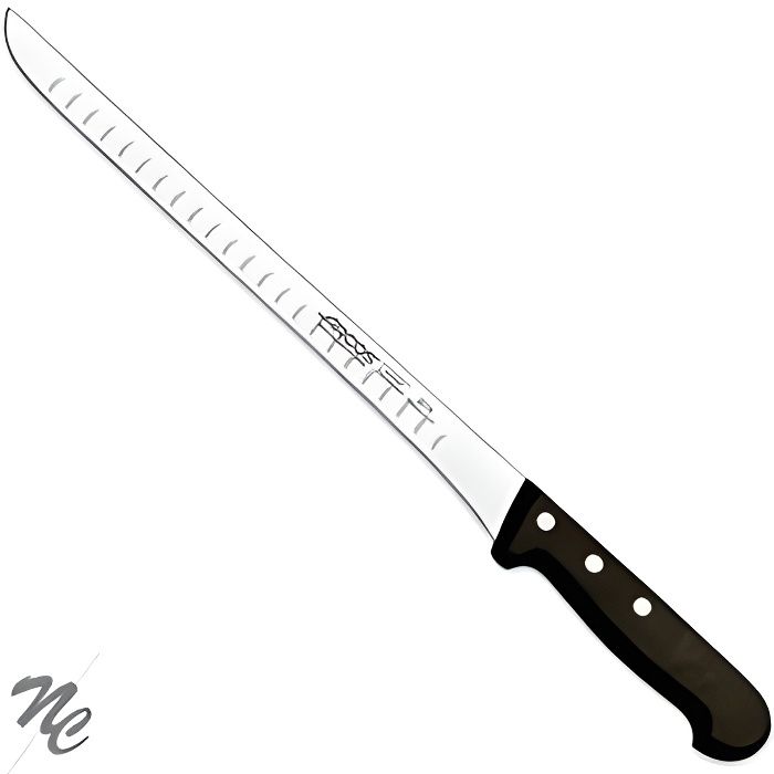 Couteau à jambon professionnel gamme universal, lame alvéolée 280 mm -Arcos-