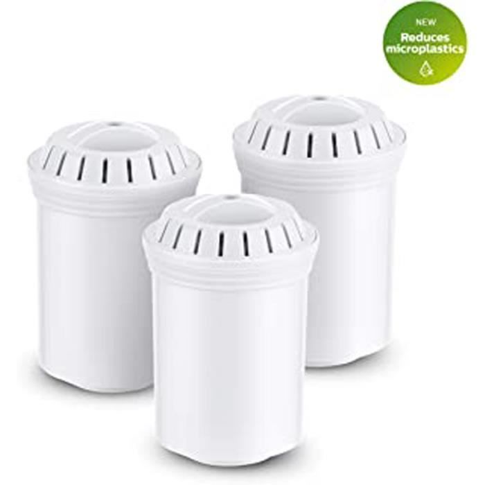3 Cartouches De Rechange Pour Carafe Filtrante Awp201 - Microfiltration Calcaire, Chlore, Plomb Et Pesticides.