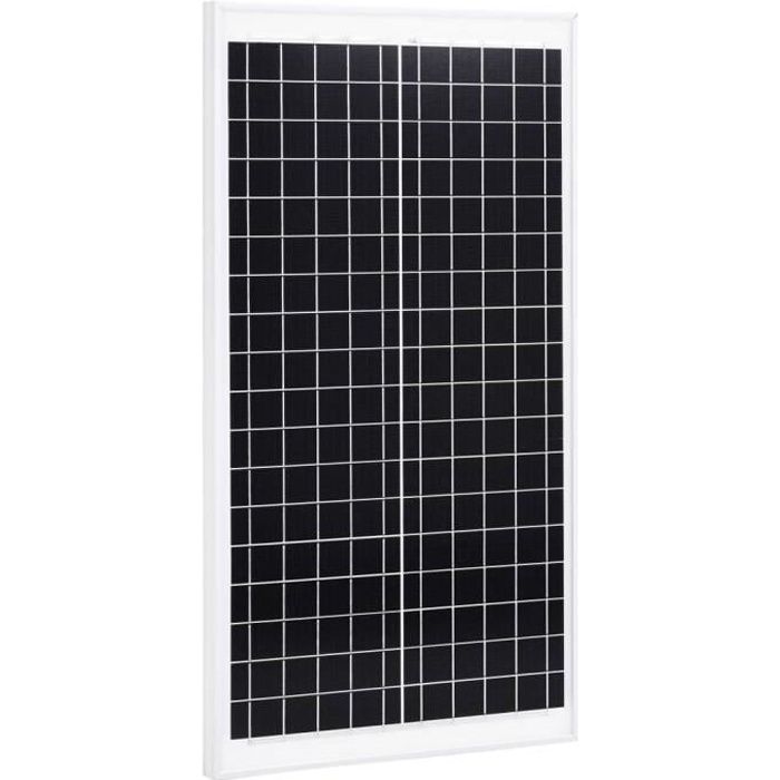 Panneau solaire 30 W Polycristallin Aluminium Verre de sécurité