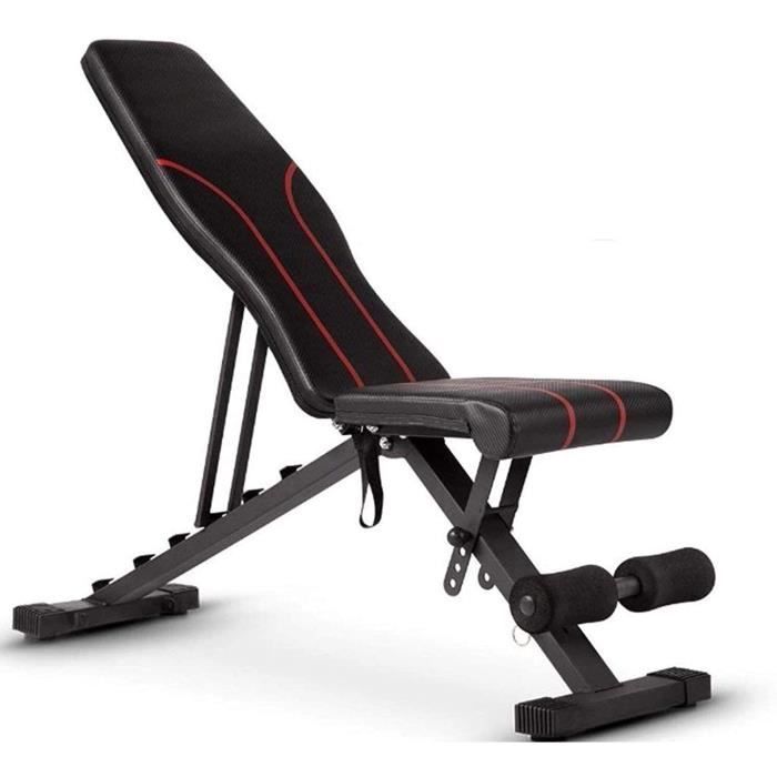 Banc de Musculation Pliable et Ajustable - Banc de Musculation incliné-Plat - Sit Up Bench Haltères Banc de Musculation Pliable pour