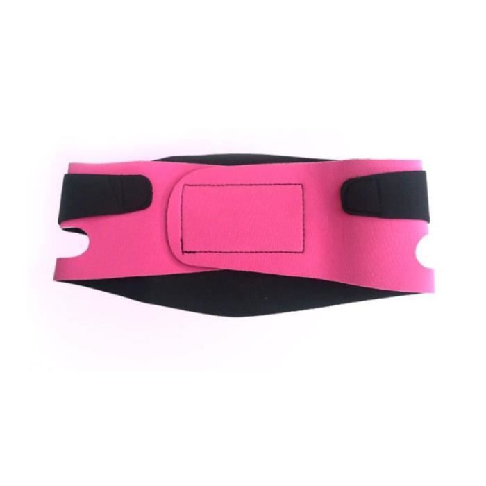 APPAREIL DE MASSAGE MANUEL,Visage v line mince lifting masque menton joue minceur sangle ceinture Anti âge bande US - Type Rose