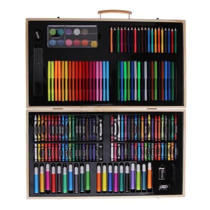 KIT DE DESSIN 180 pièces dessin fournitures de peinture