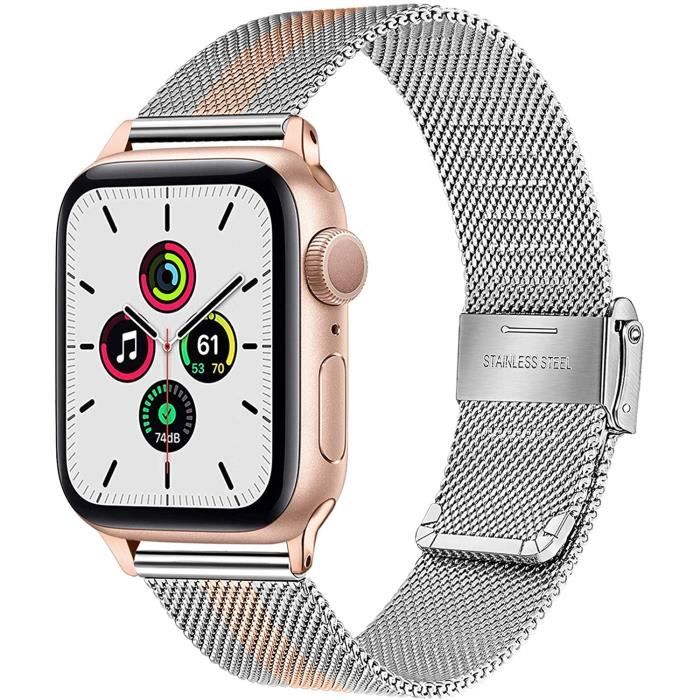 ArgentA Bande de Montre 40mm-38mm Apple Watch Hommes Femmes, pour iWatch Apple Watch Series 5 4 3 2 1