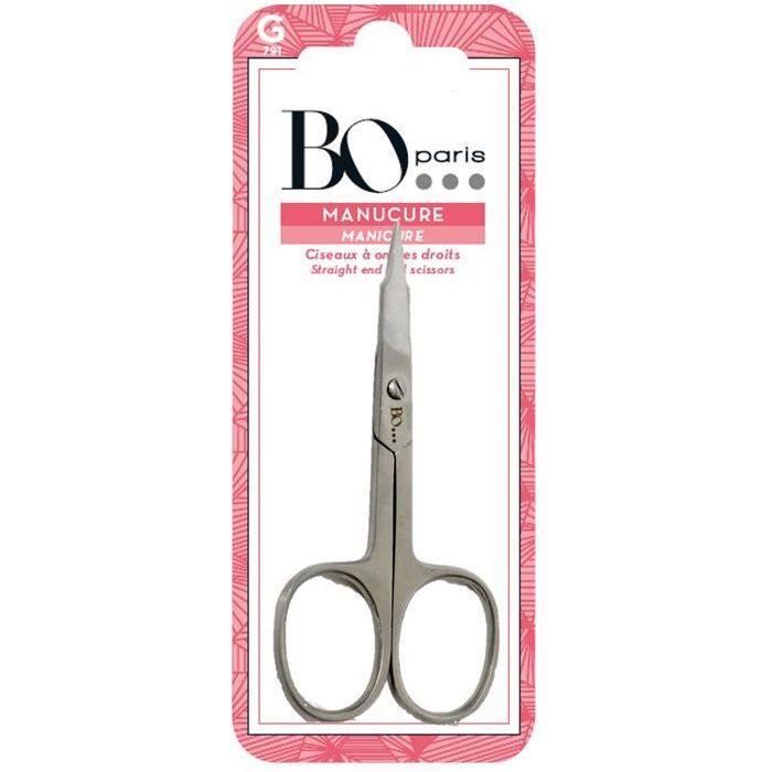 BO PARIS Ciseaux à ongles droits en Inox G