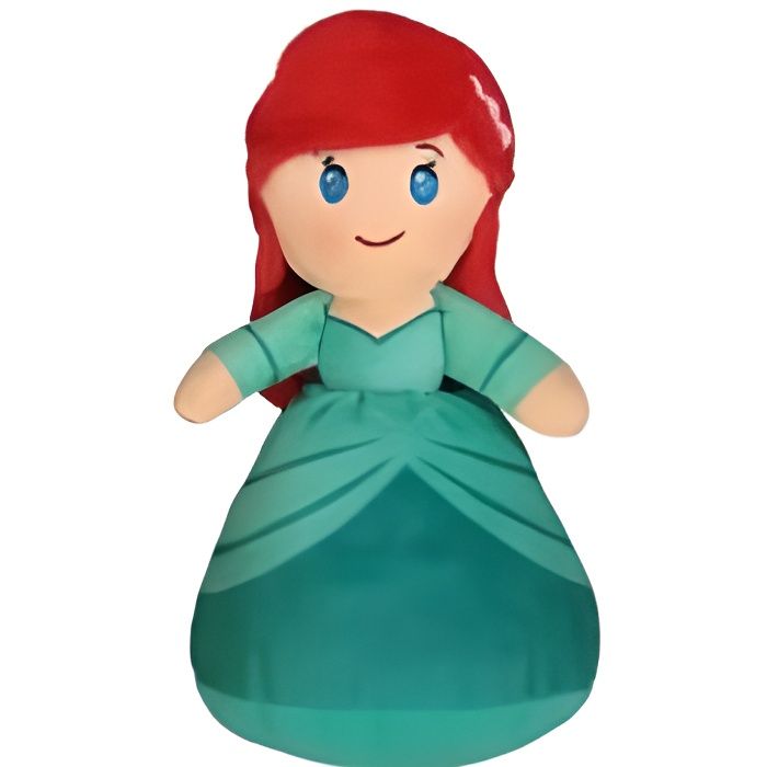 Peluche Disney : Princesse Ariel 16 Cm - Doudou Licence La Petite Sirene - Enfant - Fille - Cadeau Naissance