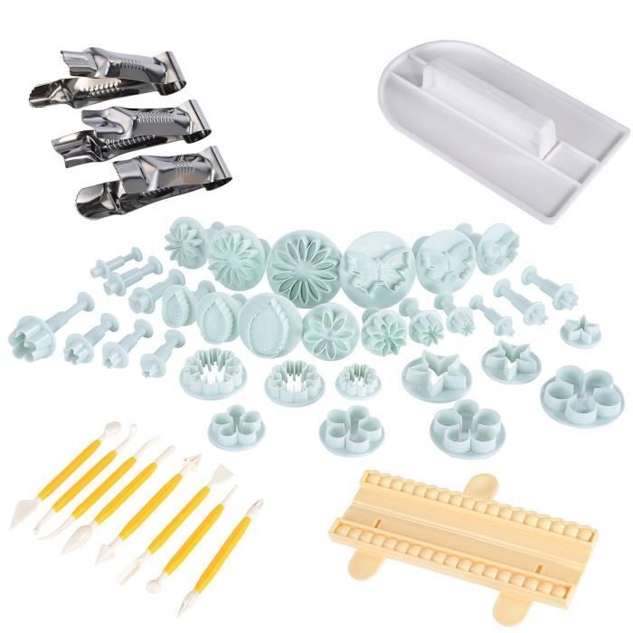 46pcs Emporte Pièces Moules à Pâtisserie pour Décoration Pâte à Sucre, Biscuit, Gâteau