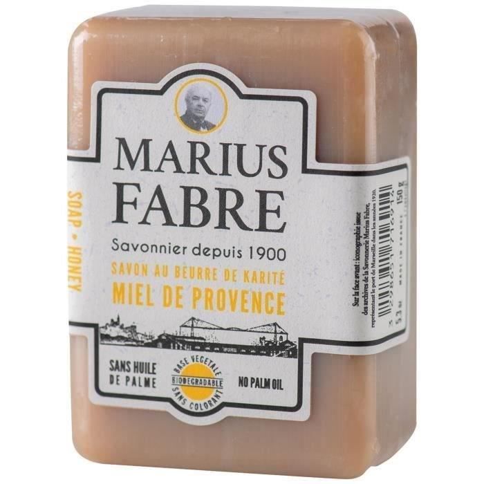 MARIUS FABRE Savonnette miel de provence beurre karité - Sans palme - 150 g