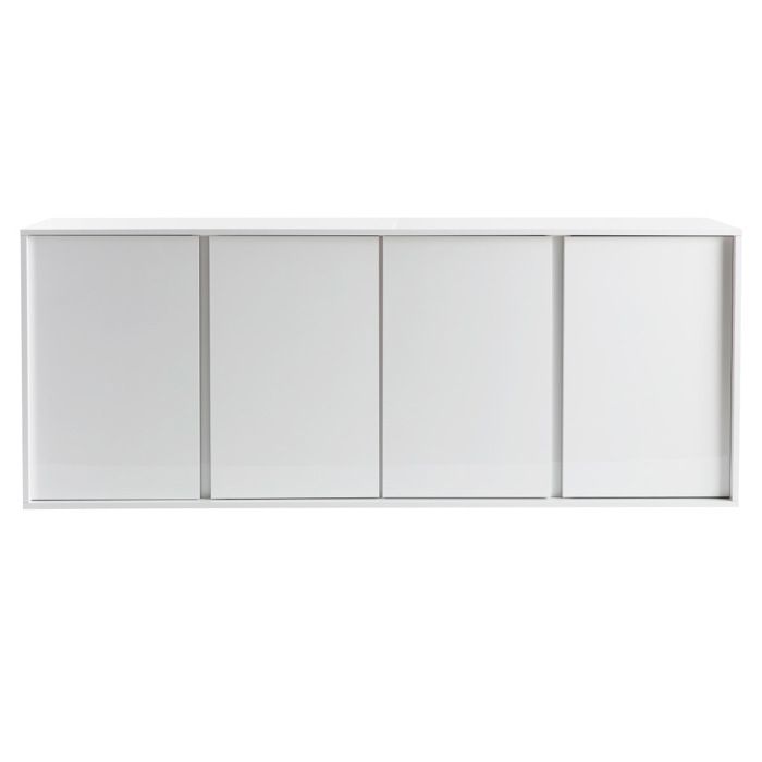Miliboo - Buffet design blanc laqué brillant L180 cm COMO