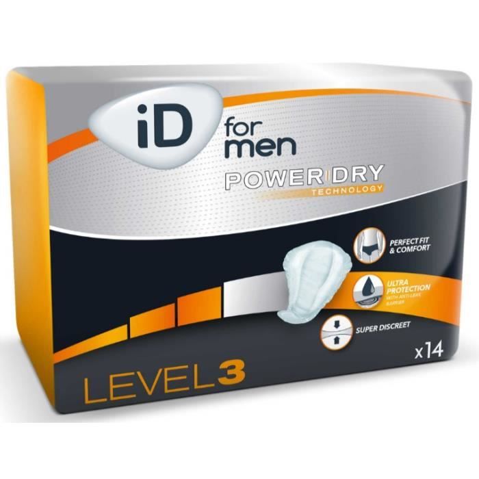 ID For Men Level 3 - Ontex - Protection urinaire pour homme