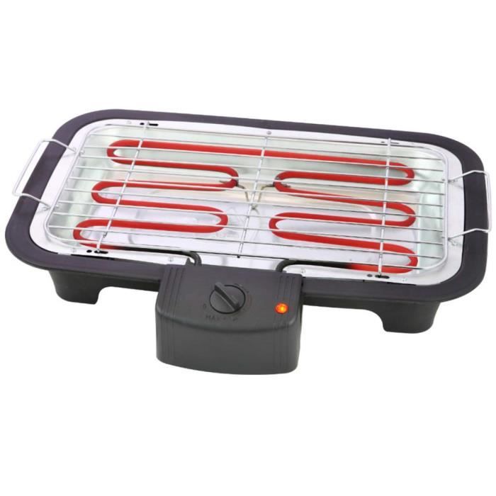 Tristar Barbecue Électrique de Table Sans Fumée BBQ Maison Party Fête électrique de table BQ-2813 38 x 22 cm 2000 W Noir