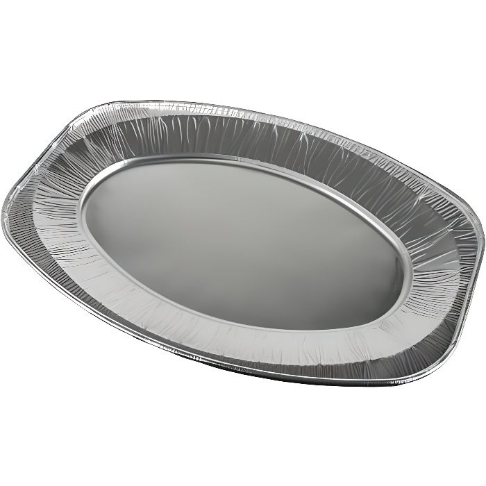 Plat de service, en aluminium ovale 44,5 cm x 2…