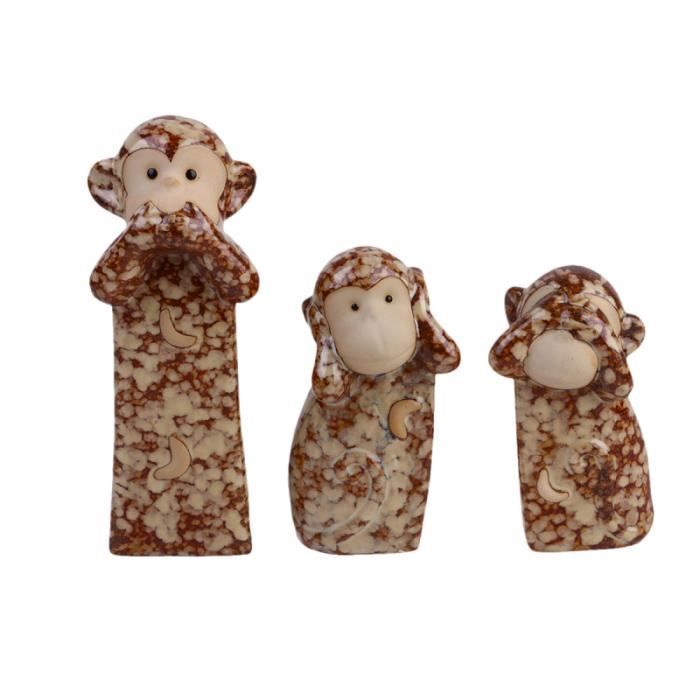3 pièces Céramique Ornements Drôle Vivid Home Decor Creative Tableau Ornement Décoration De Bureau pour le JEU D'APPRENTISSAGE