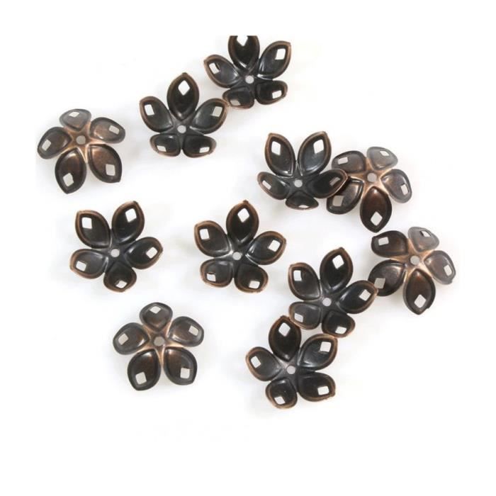 Accessoires création calottes coupelles avec losanges (10 pièces) Cuivre