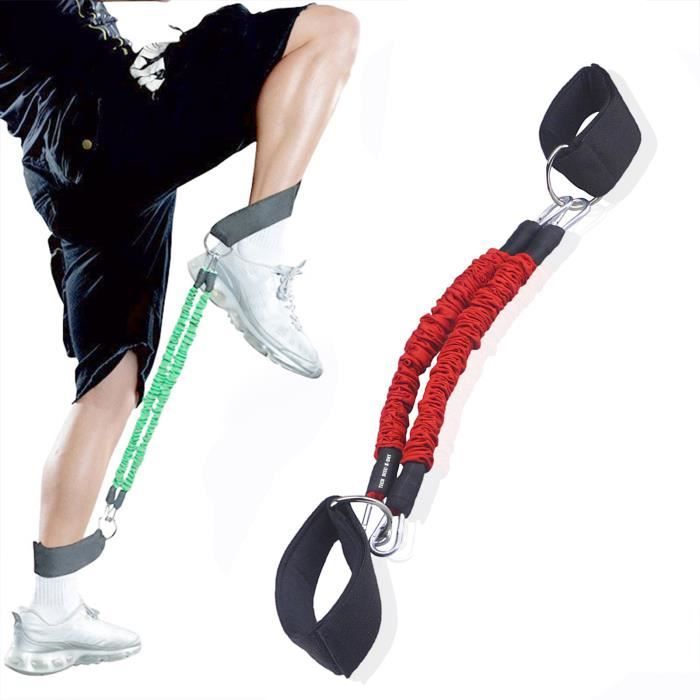 équipement taekwondo sangles étirables yoga musculation des jambes étirement des pied couleur rouge longueur réglable sport fitness