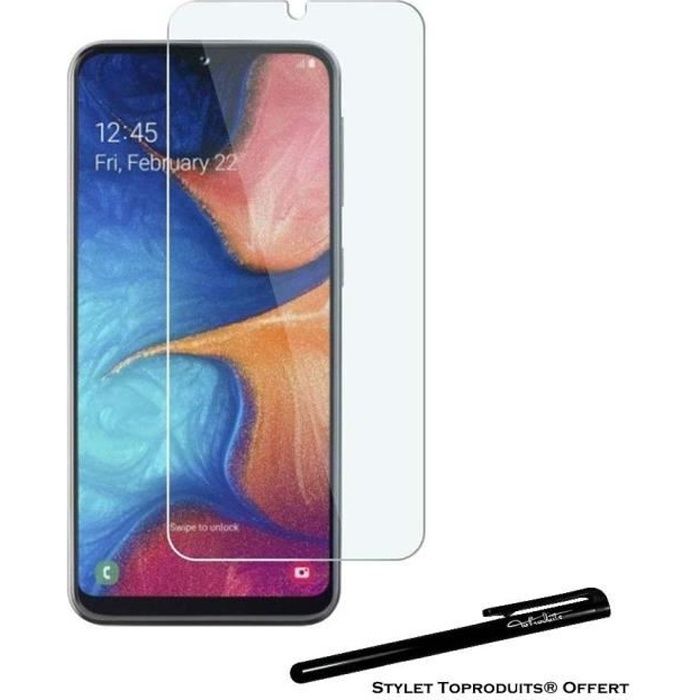 Verre trempé pour Samsung A20 Film de protection 2.5D avec Stylet Toproduits®