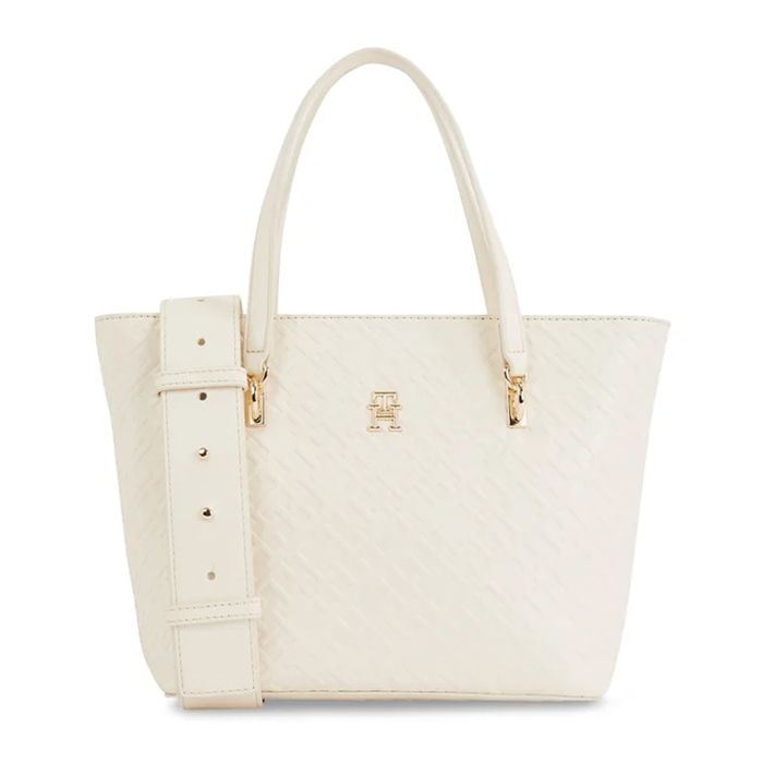 Sac à Main Écru Femme Tommy Hilfiger AW0AW16002