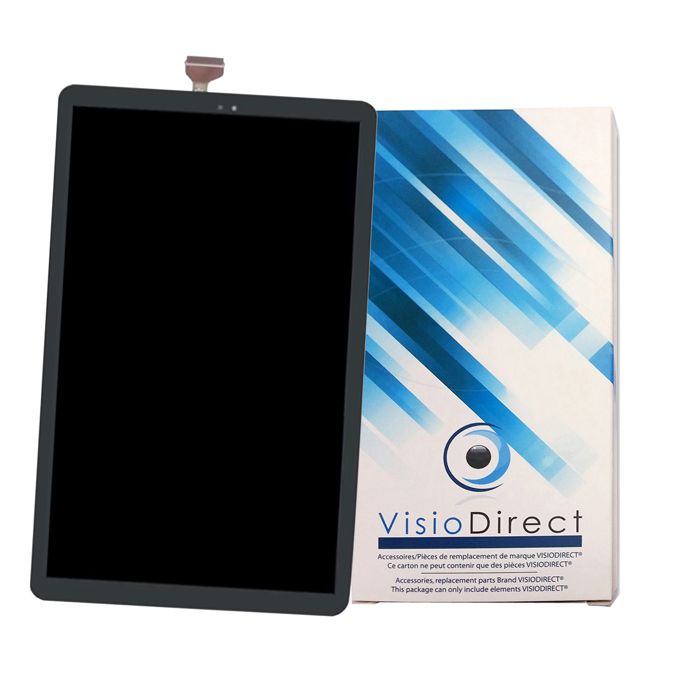 Visiodirect Écran Complet Tactile + LCD Pour Lenovo Tab P12 2023 12.7" TB370 / TB-370FU – Noir – Kit Outils Inclus – 1 An Garantie