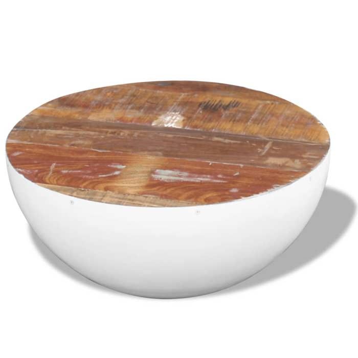 Bon marché * Table centre salon - UU - Table basse - Forme de bol Bois de récupération massif 60x60x30cm FR2756