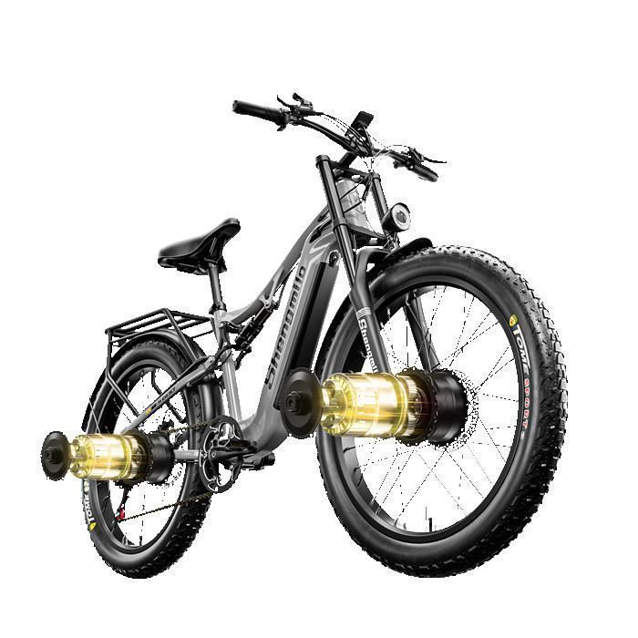Vélo électrique - SHENGMILO - S600 - Batterie Samsung 48V 17 5Ah amovible - Moteur 2000W - Pneus 26x3 pouces
