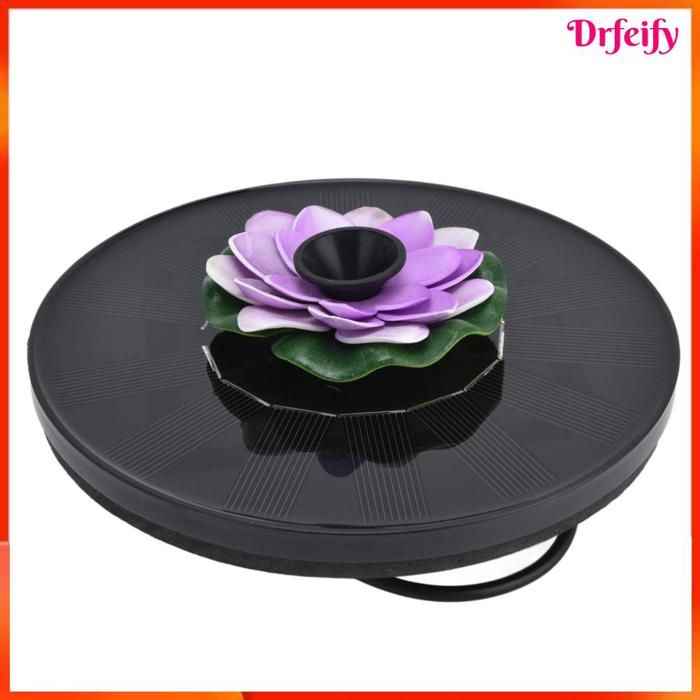 Fontaine solaire flottante - AKOZON - Lotus3 - Flottante - Débit 180 L/h - Panneau 7V/1 4W