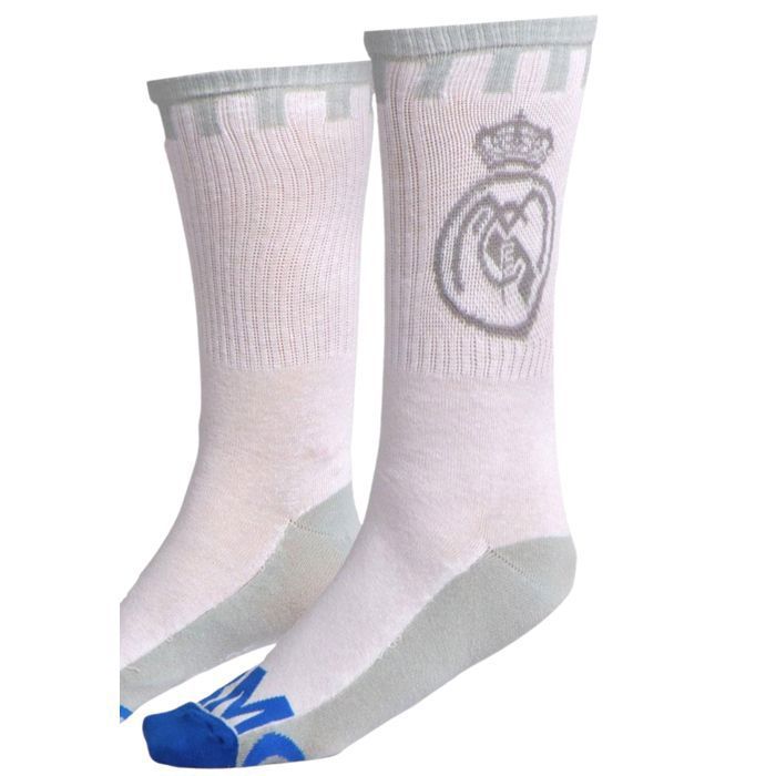 Chaussettes Real Madrid Bleues Enfant Coton Confort Sport Football Officielles