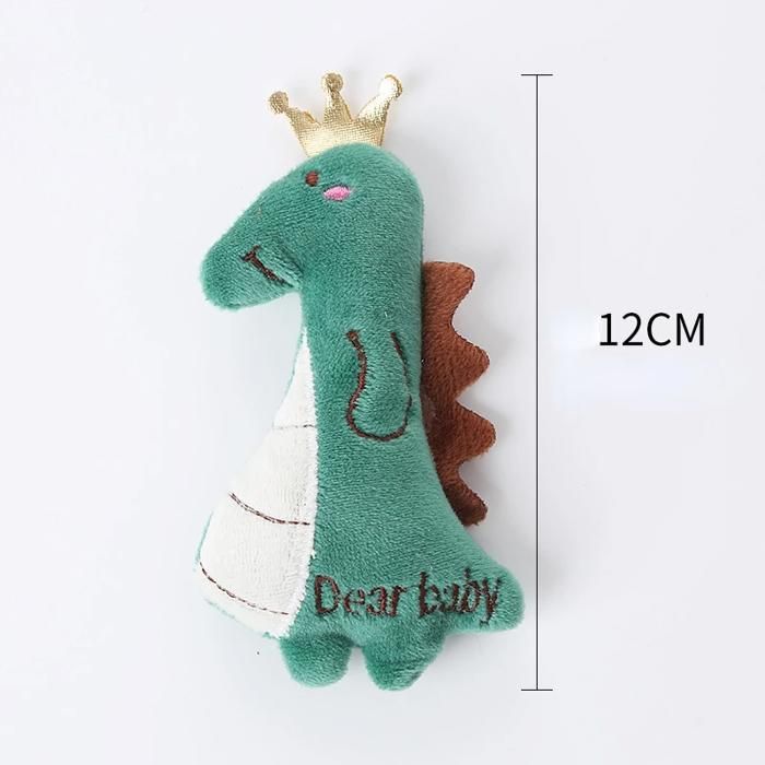 Jouet en peluche pour chat à la menthe - Phoesky - 12 cm - Vert - Résistant aux morsures - Rempli de menthe à chat
