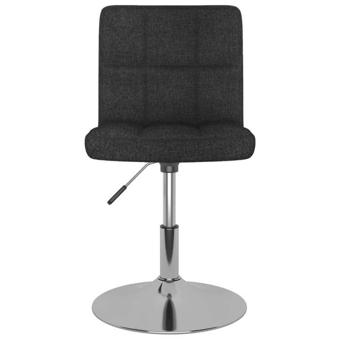 Chaises de cuisine（4 PCS) - Noir - Chaises pivotantes à manger - 4 PLACES - Noir Tissu 40x43x(71-85.5) cm F4122