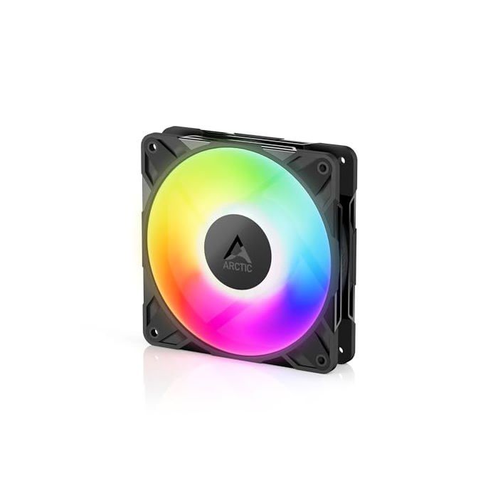 ARCTIC P12 Pro A RGB Puissant ventilateur premium ventilateur PWM 120 mm avec répartiteur de câble en Y 600 3000 rpm 0 rpm <5% PWM 5V Digital RGB palier Fluid Dynamic 4 Pin - vue 2