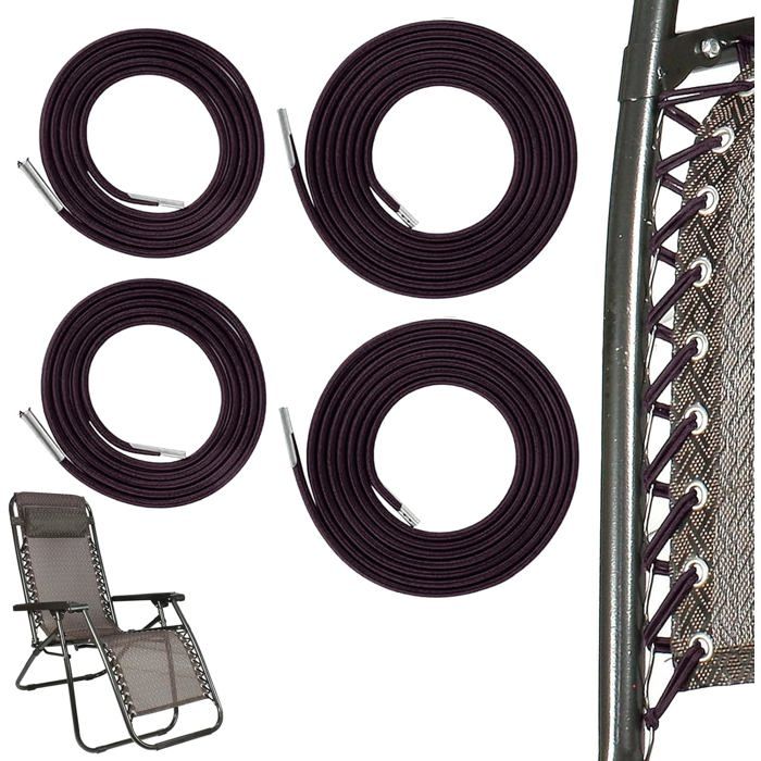 Kit De 4 Élastiques De Rechange Pour Transat Lafuma Remplacement Corde Pour Fauteuil Relax Zero Gravity Élastique Fauteuil E[CA27]