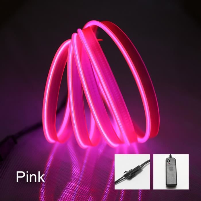 4m - Rose - Panneau lumineux néon Led sous la voiture, Tube Flexible, bande  lumineuse, corde lumineuse RGB, d - Cdiscount Informatique